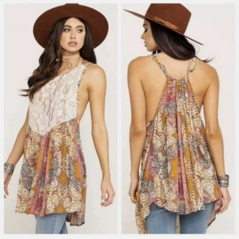NWOT Free People Intimates Floral Combo Dress